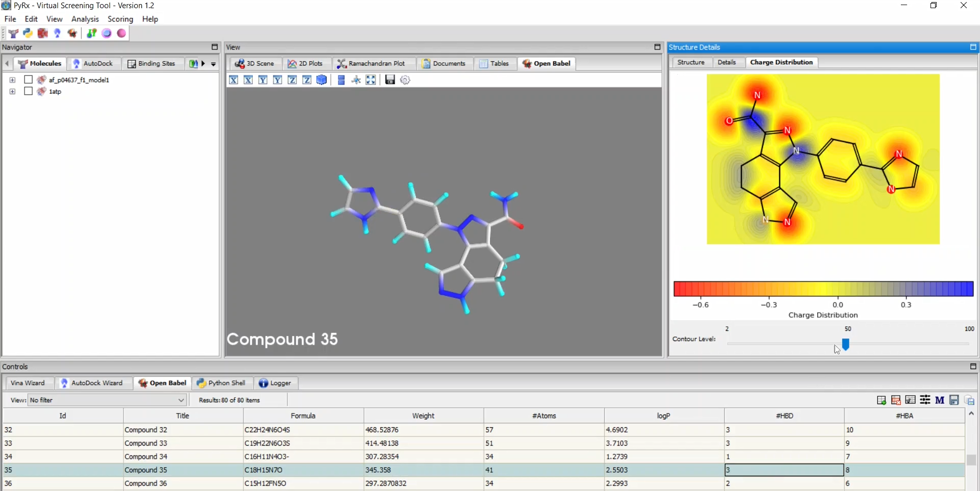 PyRx Screenshot 1
