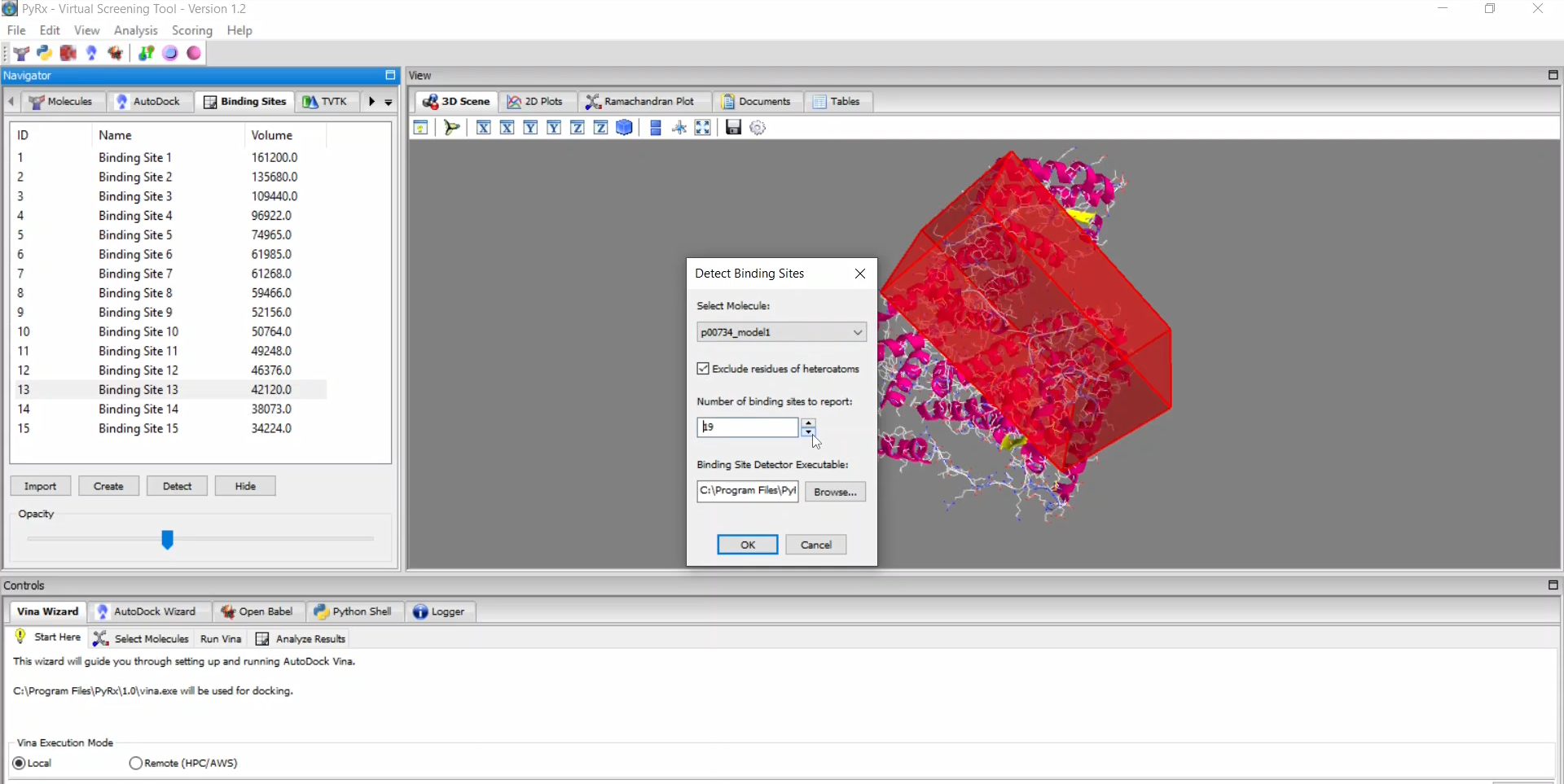 PyRx Screenshot 3